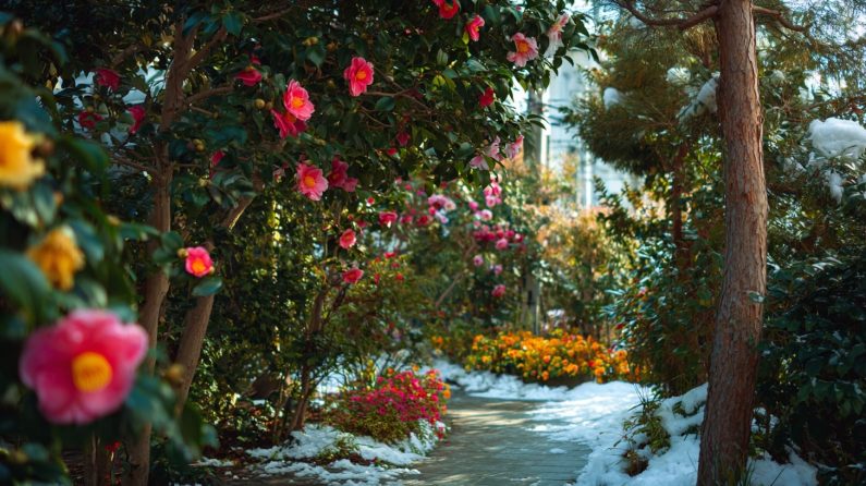 冬の庭も楽しもう！寂しくならない常緑樹と冬咲きの花たち